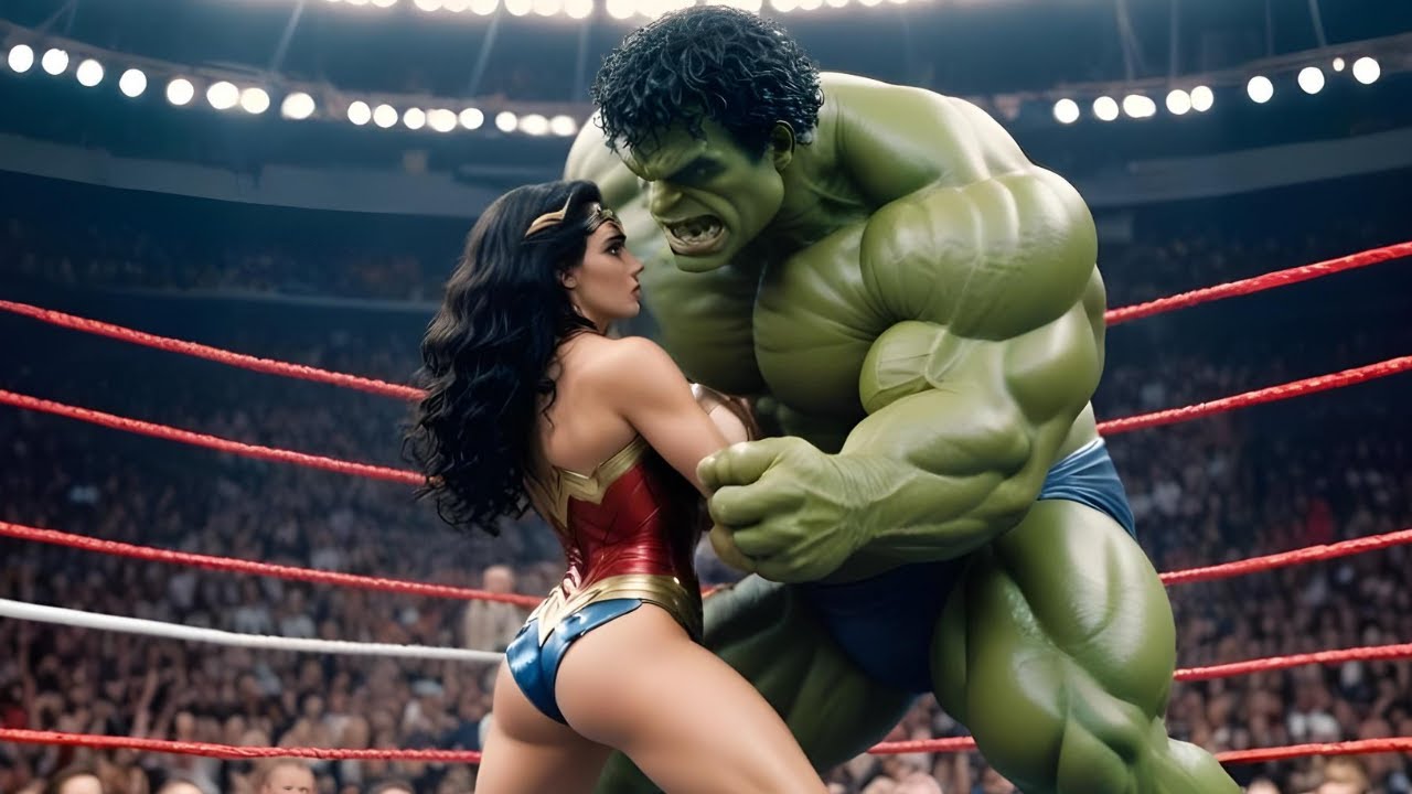 HULK vs Wonder Woman in WWE's Most Unbelievable Intergender Match | WWE 2K23