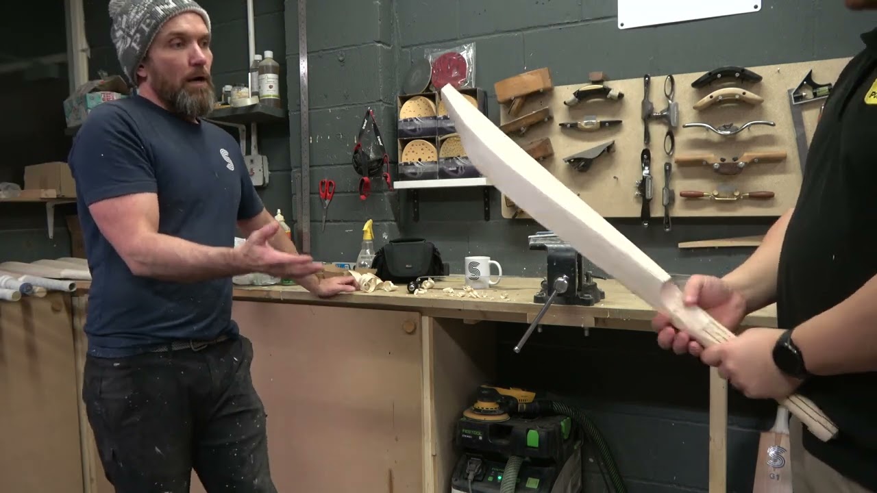 Scott Cricket - JS170 Cricket Bat Shaping Video