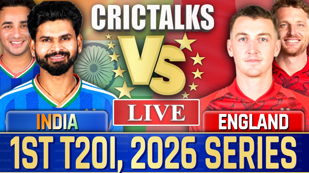 Live: India vs England, 1st T20I Live Match Today 2026 Series Cricket Commentary Score 2nd Inn