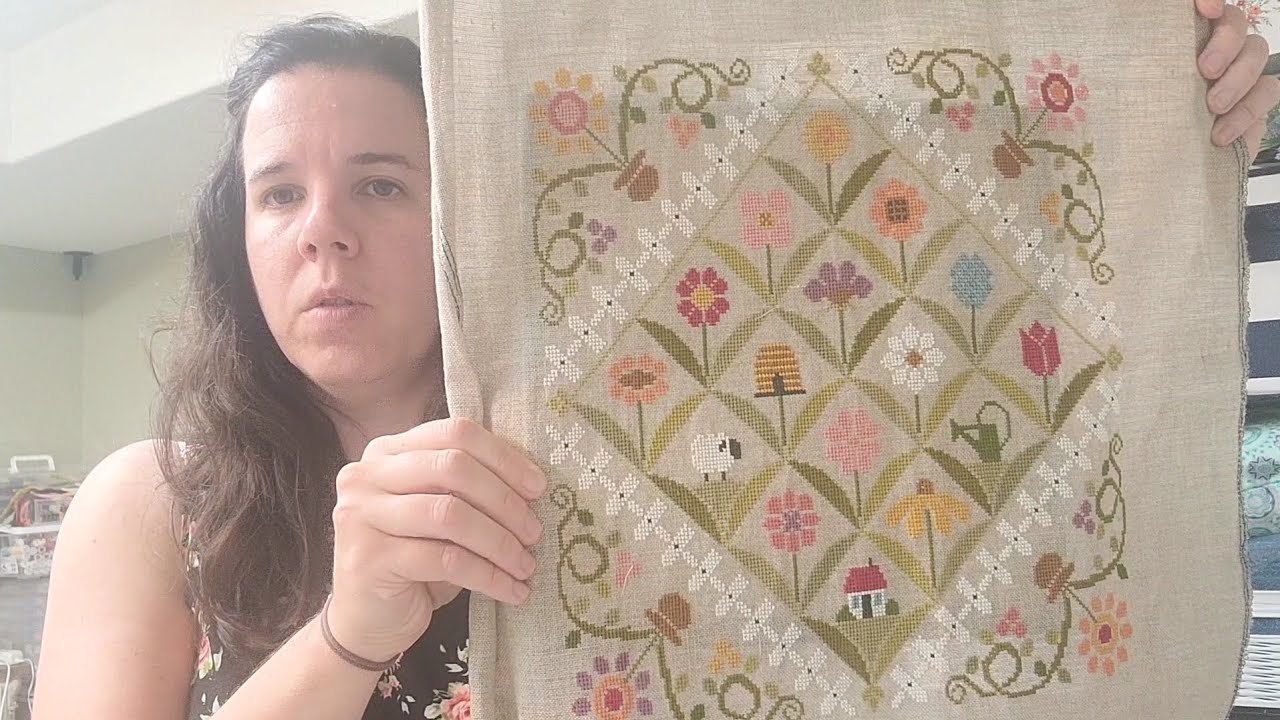 Flosstube #1 - July projects. August plans.