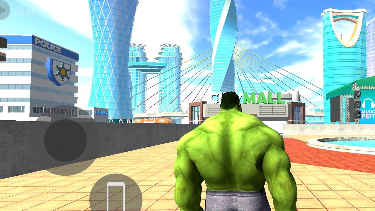 The Hulk vs V1 City 🔥🔥🔥 || Indian bike driving 3d game 