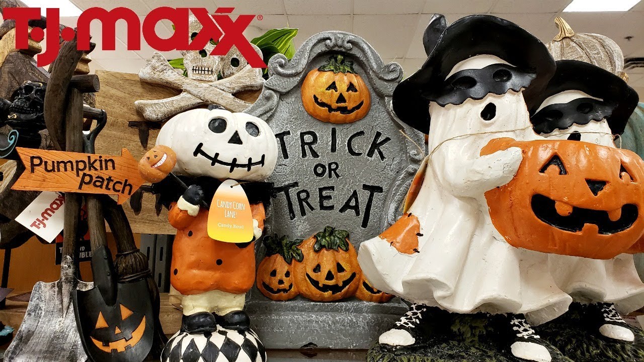 SHOP WITH ME TJ MAXX HALLOWEEN!! & FALL DECOR WALK THROUGH 2018