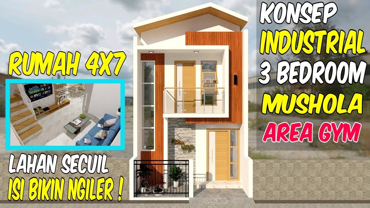 Salah Satu Rumah 4x7 Super Keren - 3 Kamar Tidur dan Ada Mushola