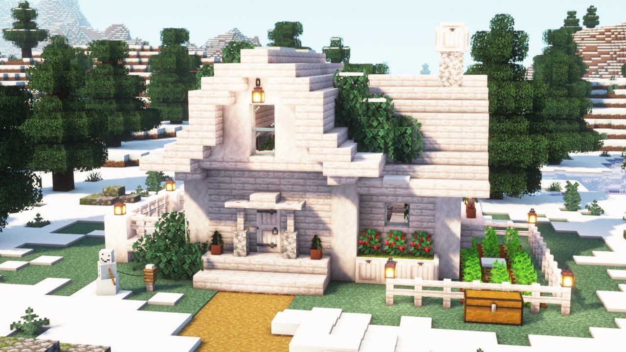 [Minecraft] How to Build a Pale Oak Starter House / Tutorial