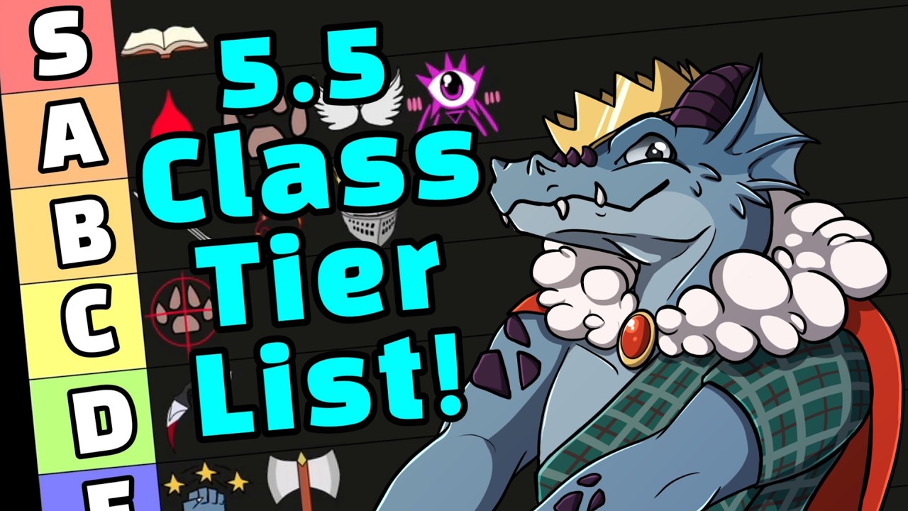 Class Tier list for D&D 5.5 Optimization!
