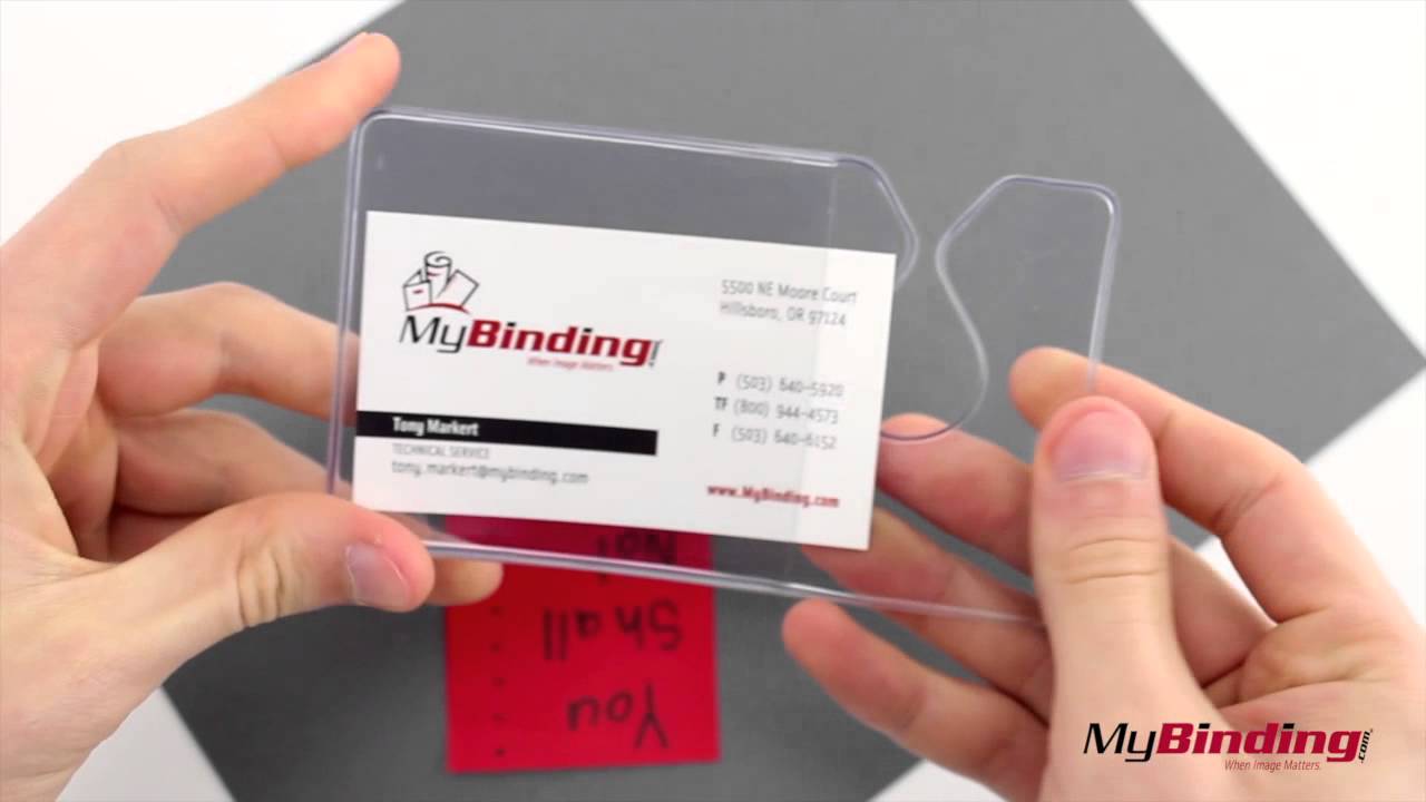 Top Load Vinyl Hang Tag Vehicle Tag Holder