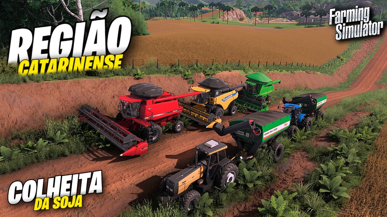 Colheita Do Grão De Ouro Em Santa Catarina | Farming Simulator 22 Simulando Vida Real