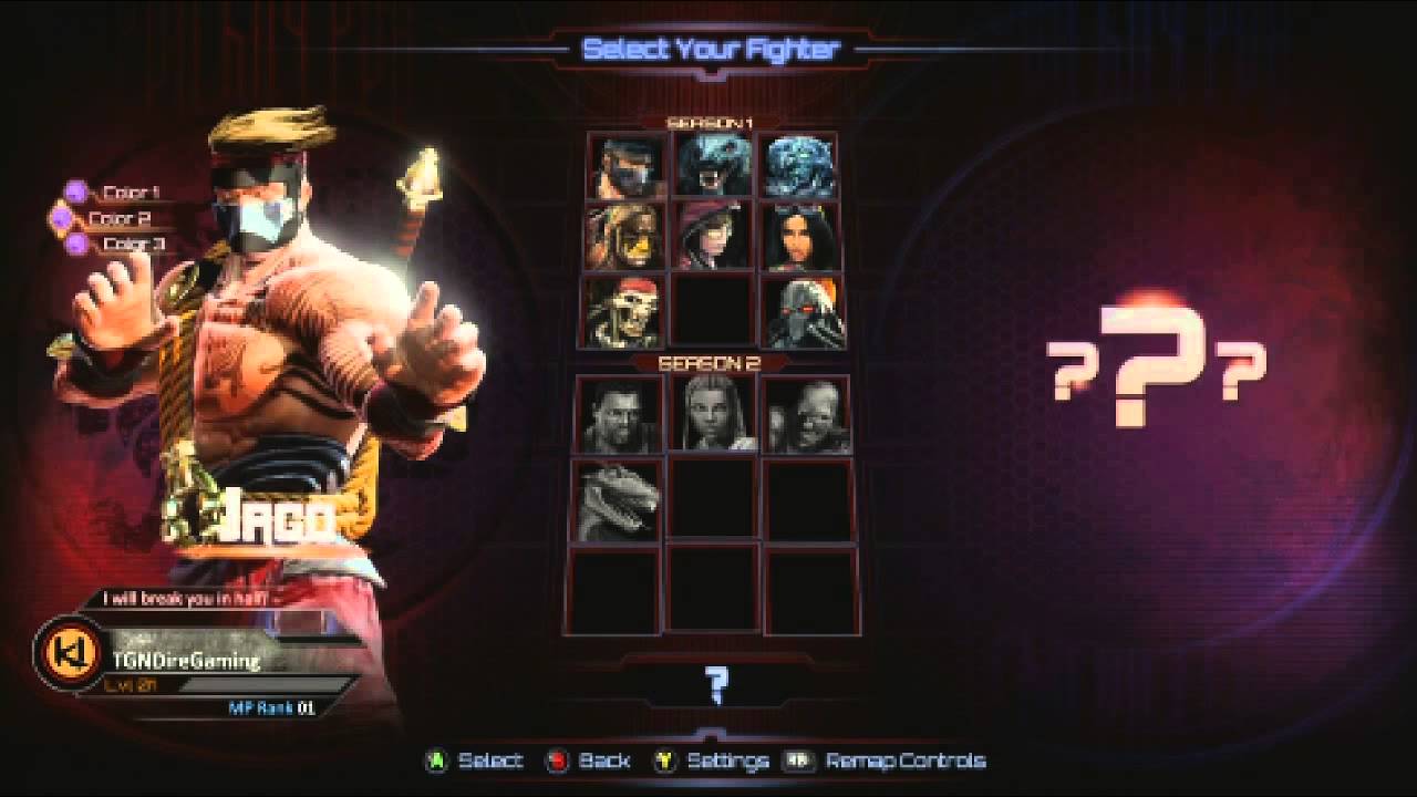 Riptor VS Jago In A Killer Instinct (Xbox One) Match / Battle / Fight
