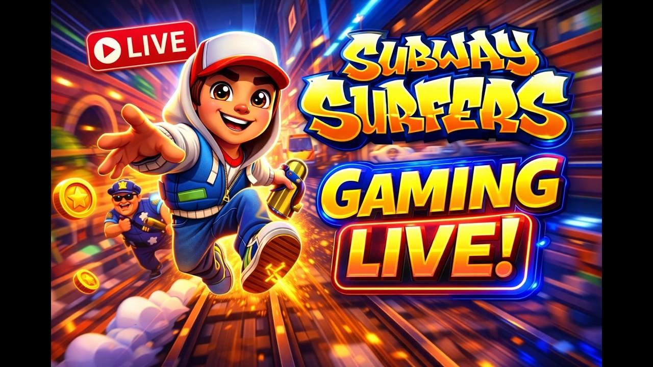 Noob To Pro Journey 😀 || Subway Surfers 𝙡𝙞𝙫𝙚 𝙎𝙩𝙧𝙚𝙖𝙢 || 𝙎𝙝𝙞𝙣𝙟𝙞 𝙄𝙨 𝙇𝙞𝙫𝙚