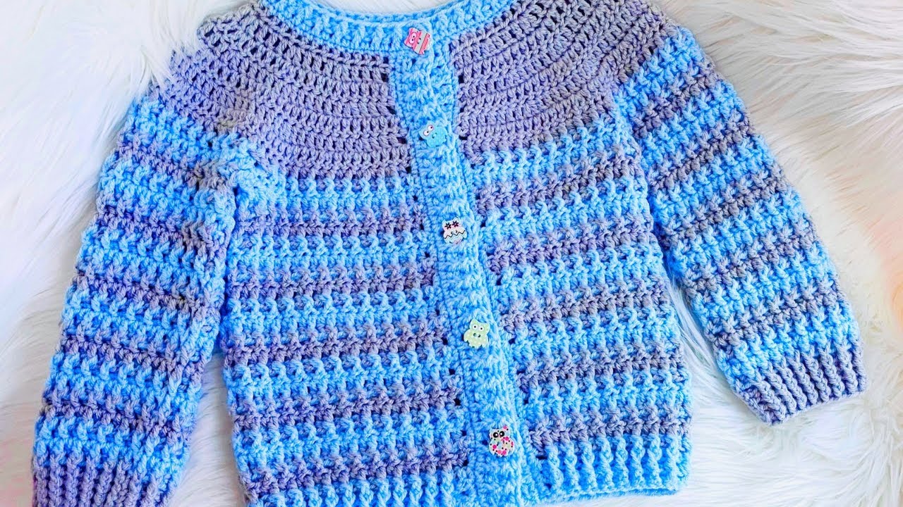 Big Kids crochet sweater | How to Crochet | Emery Cardigan pattern | Sizes from 1 to 10 years