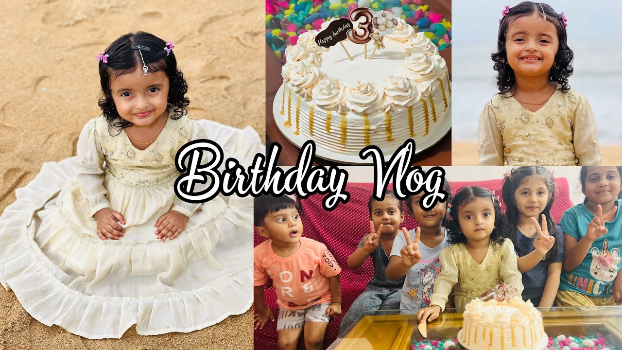 Shezwa's 3 rd Birthday Vlog|| Photoshoot | Cake making| 