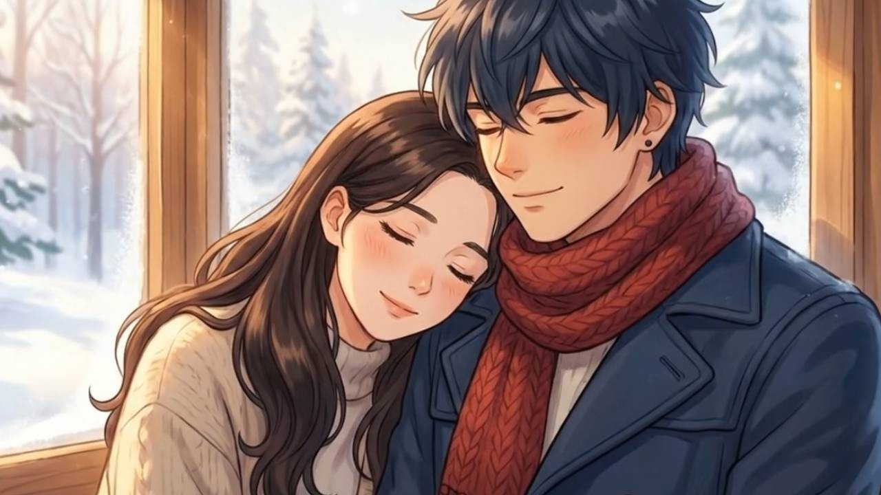 Love Story From a Snowy Bookshop to a Cozy Mountain Home #CozyWinter #AnimeASMR #GhibliVibes