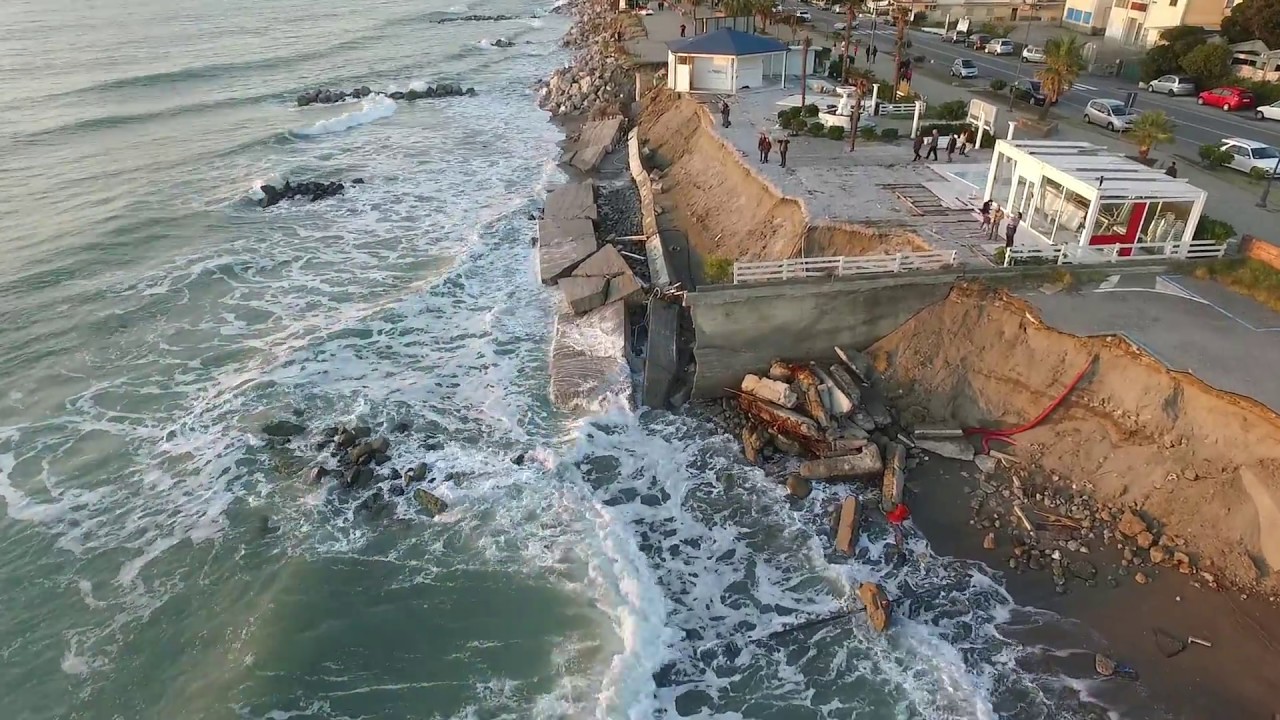 Gizzeria-Falerna, danni mareggiata lungomare   13 11 2016