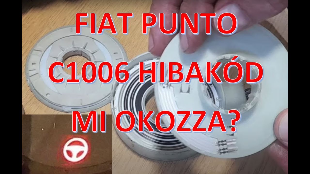 Fiat Punto II. szervókormány hibakód: C1006 C1005 / kormányszög és nyomaték érzékelő/