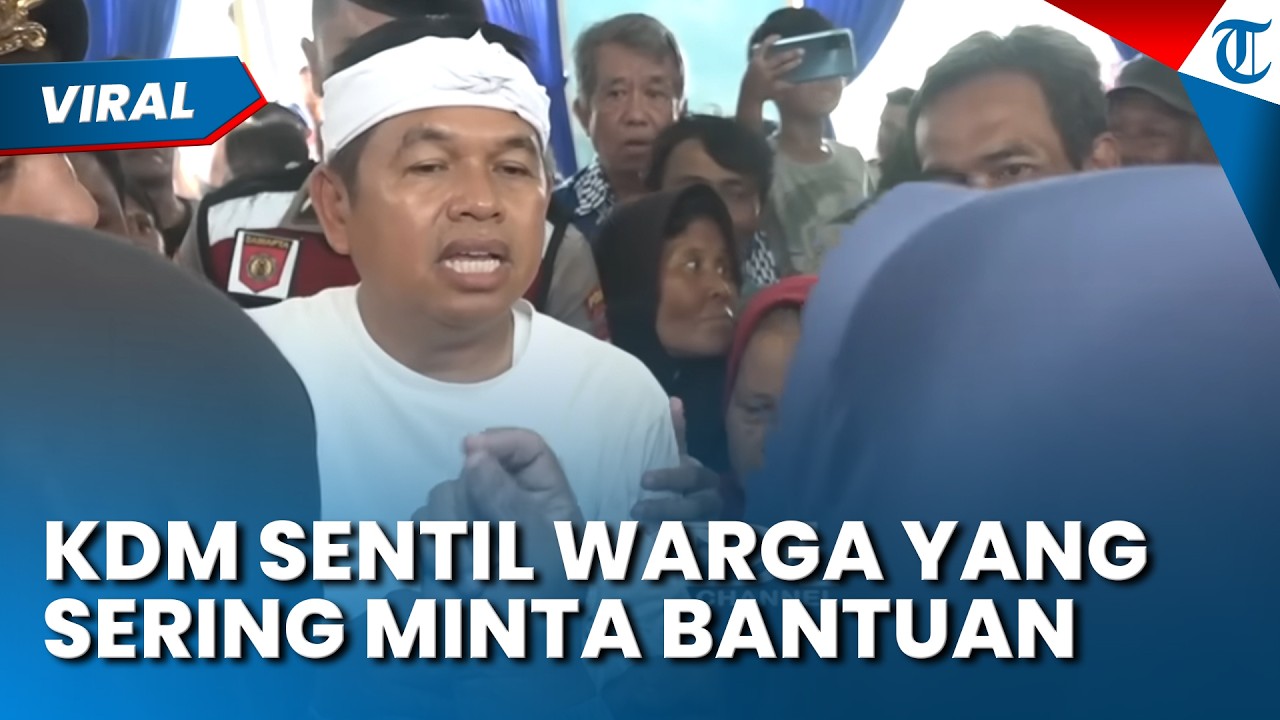 DEDI MULYADI SENTIL WARGA YANG NANGIS MINTA BANTUAN: Kalau Bantuan Ngotot, Kerja Bakti Mundur