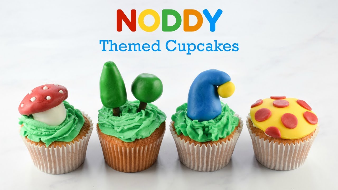 Noddy Cupcakes - Fondant Icing Tutorial (Ad)