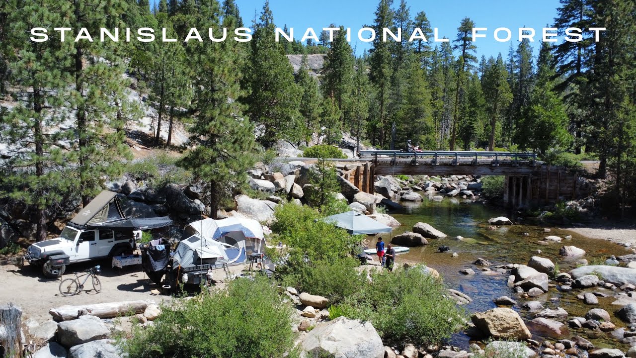 Offroad Camping Adventure In The Stanislaus National Forest - Relaxing, Swimming, & Paddle Boarding 