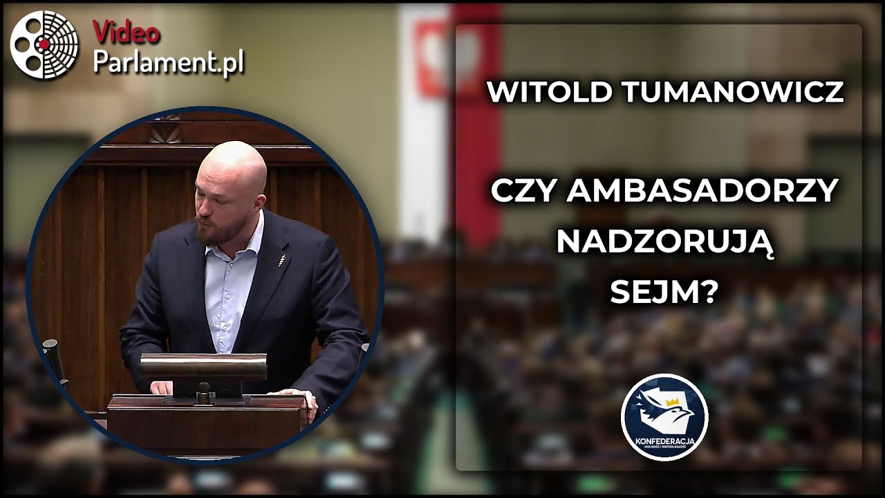 Witold Tumanowicz: Czy ambasadorzy będą nadzorować Sejm?