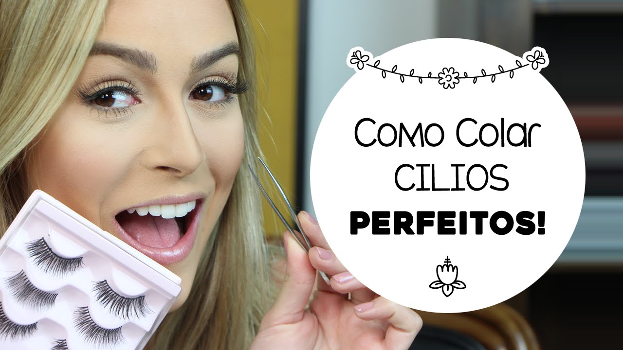 Como colar cílios postiços perfeitamente por Mariana Saad
