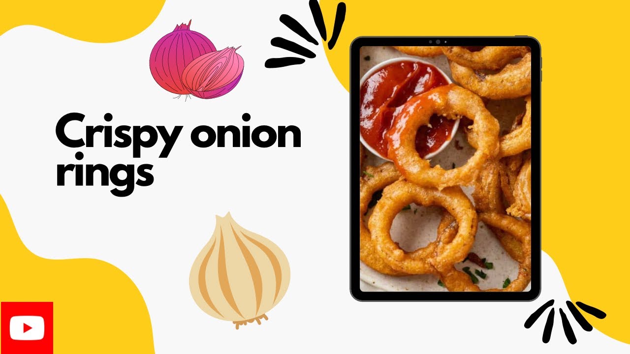 Homemade crispy onion rings|Easy Snacks|Quick recipe|Deep fry 