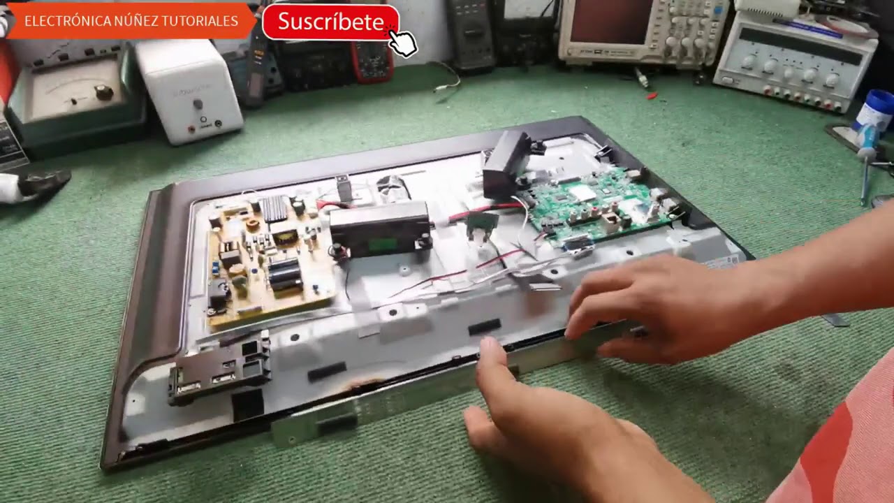 👉FALLA DE TCON HV320WHB N50 FALLA RESUELTA 💯Tv LG con rallas y l&iacute;neas de colores electr&oacute;nica nu&ntilde;ez❤️