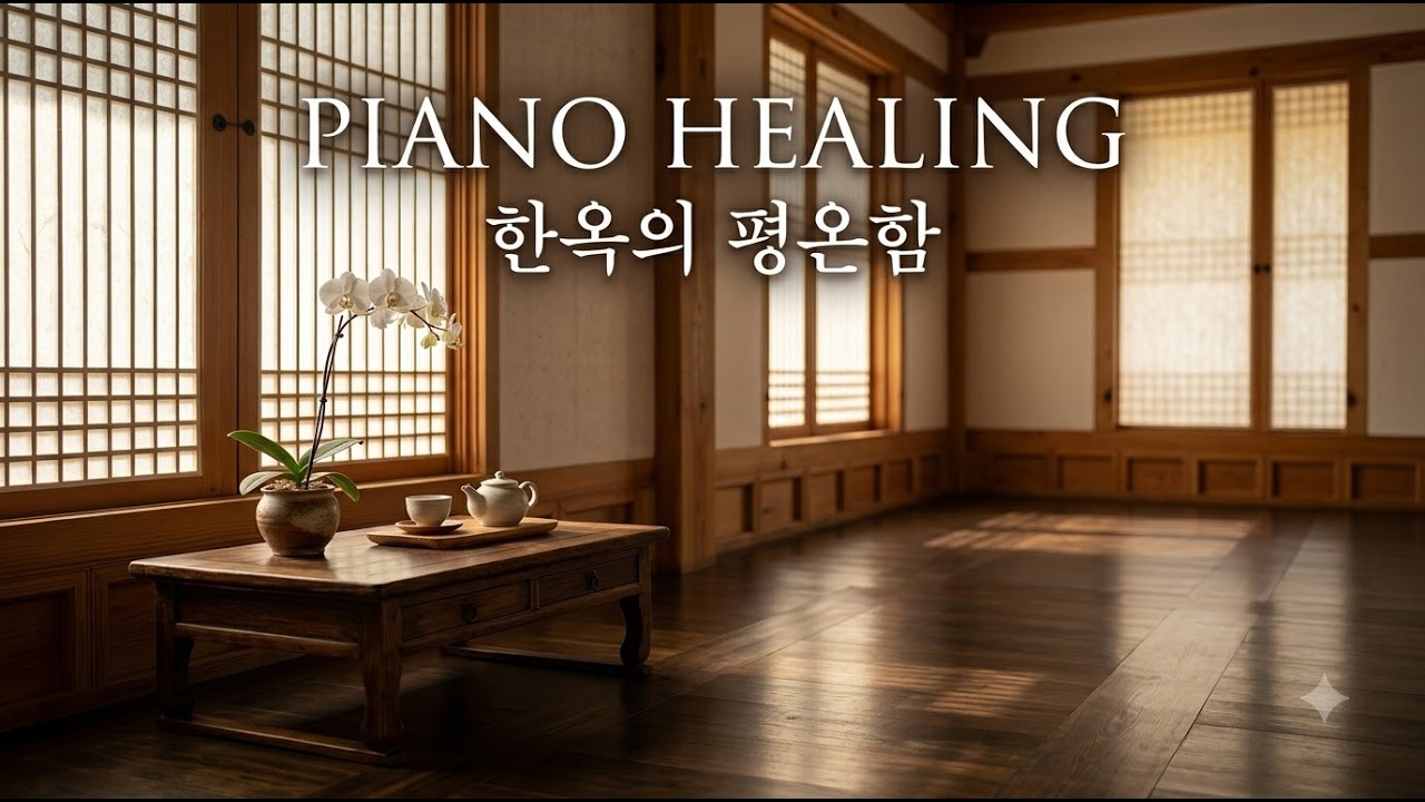 [7 Hours] Korean Piano for Deep Sleep & Healing 🌙 Rainy Lake Ambience | K-Lullaby Lab
