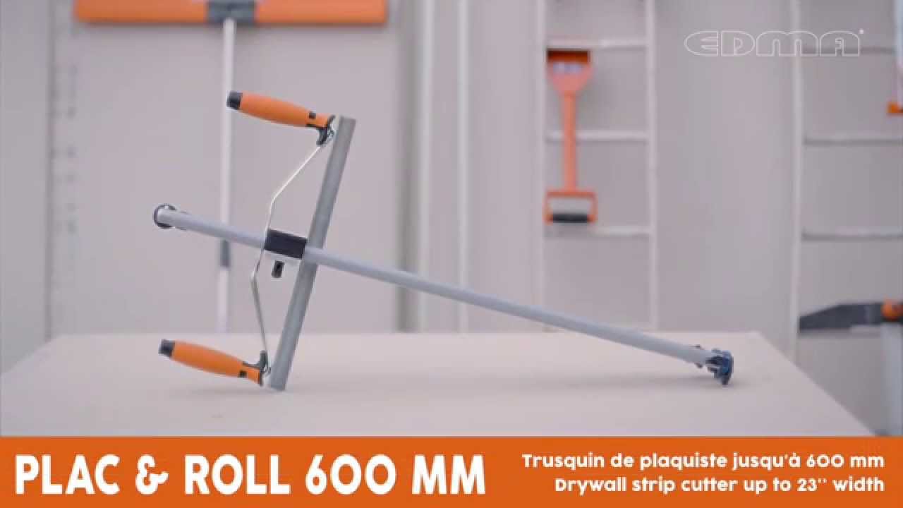 PLAC & ROLL 600  | Trusquin de découpe pour plaque de plâtre - Réf. : 164255