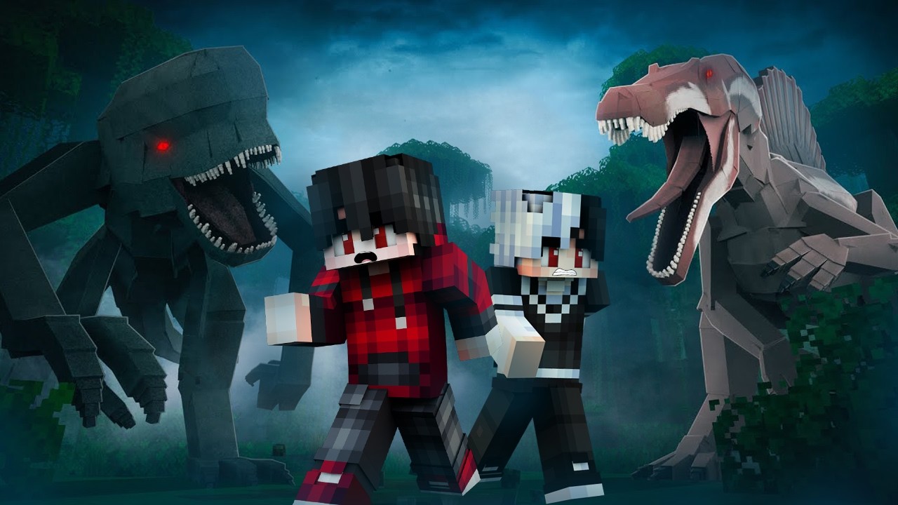 กฎแปลกๆ ไดโนเสาร์กินคน ตอนตี3 ในเกาะร้าง | Minecraft กฎแปลกๆ