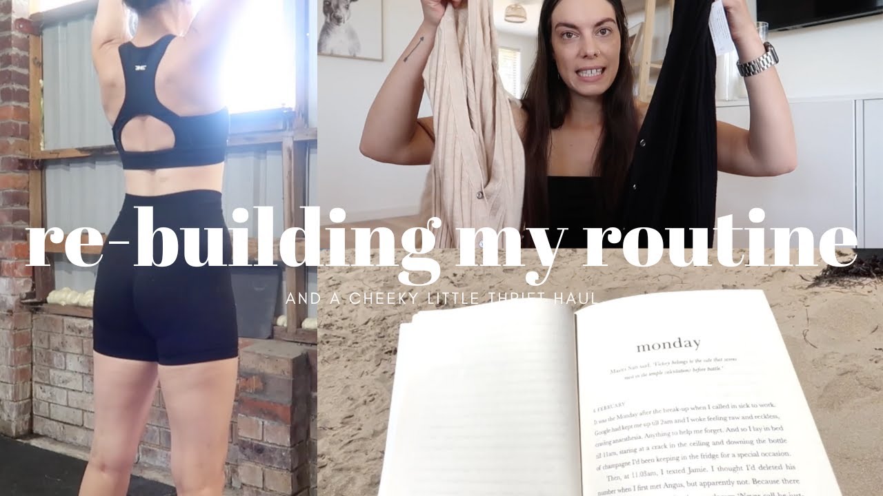 GETTING ROUTINE BACK VLOG + thrift haul!