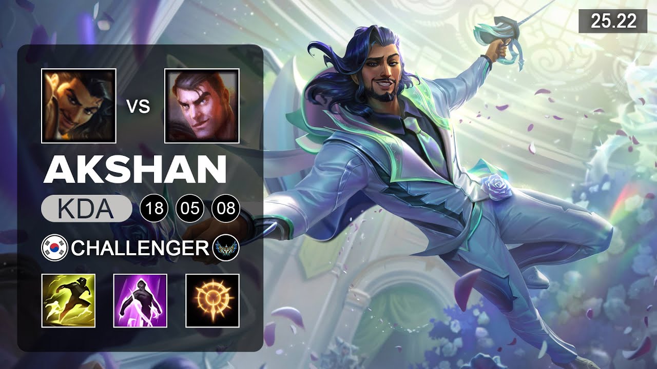 Akshan vs Jayce Mid - KR Challenger - Patch 25.22 Season 15