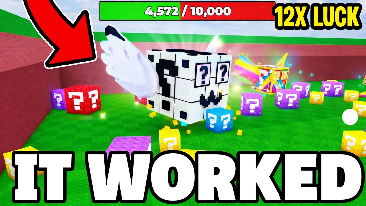Впервые покупаю MAX LUCK в игре BREAK A LUCKY BLOCK...