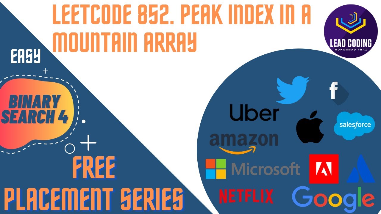Leetcode 852. Peak Index in a Mountain Array