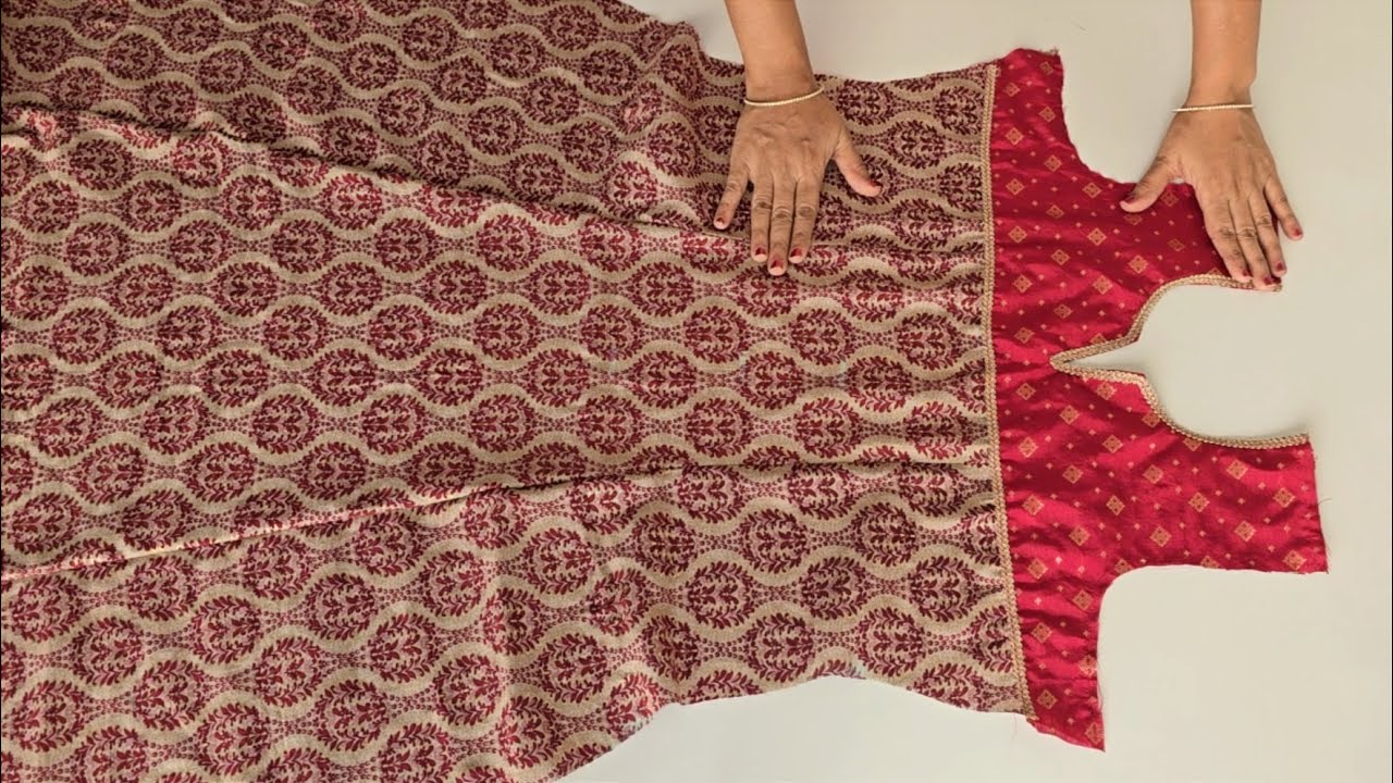 6 Panel Yoke Kurta Cutting and stitching | Readymade Style Kurti cutting and stitching