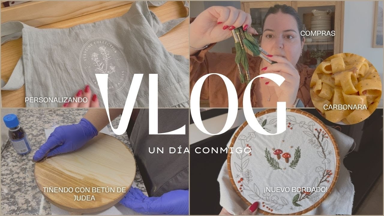 🍂 VLOG 🍂 COMPRAS 🛍️ + PASTA CARBONARA 🍝 + CAMBIO DE ARMARIO 🧣+ NUEVO BORDADO OTO&Ntilde;AL 🪡🧵