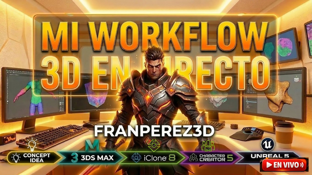 Creando  en directo | Workflow real de artista 3D