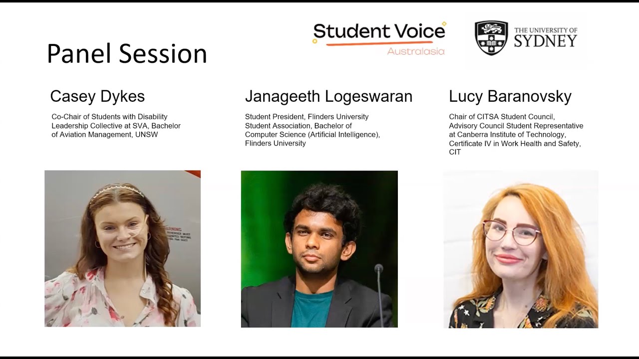 2024 Student Voice Summit Panel: Equity and Access: Breaking down barriers and building inclusivity
