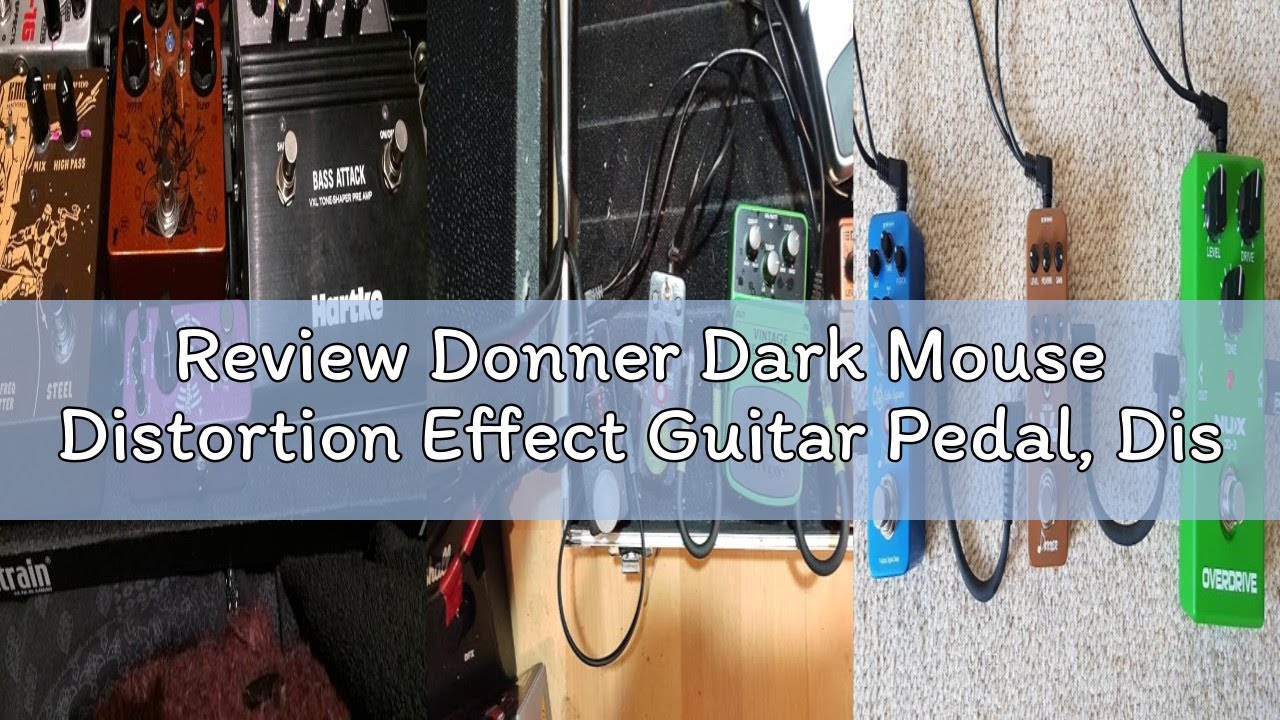 Review Donner Dark Mouse Distortion Effect Guitar Pedal, Distortion Pedal True bypass 2 Modes Classi