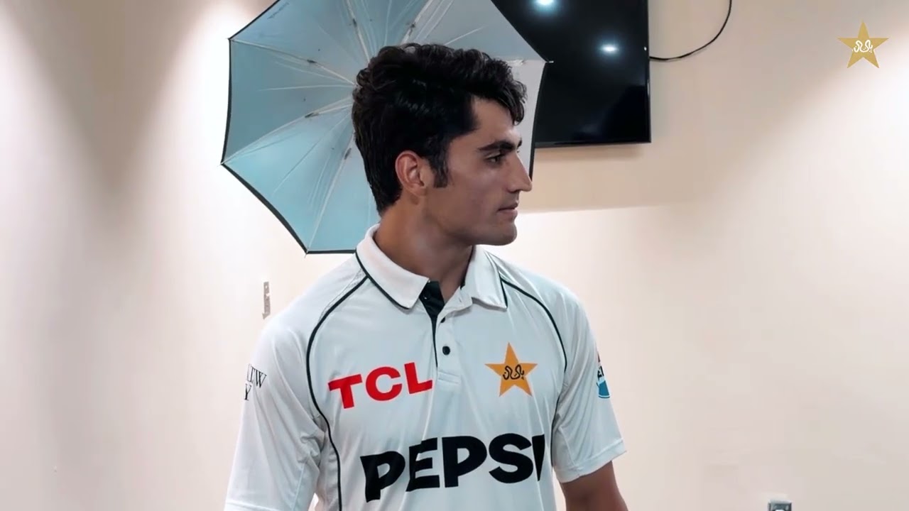 Pakistan Team in Whites | Official Broadcast Shoot Ahead of the West Indies Test Series 🎬