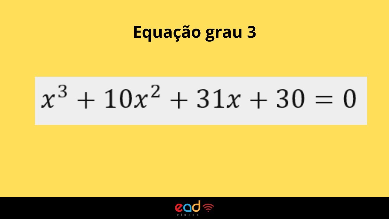 x^3+10x^2+31x+30=0 sabendo que -5 é uma raiz | Exercício resolvido
