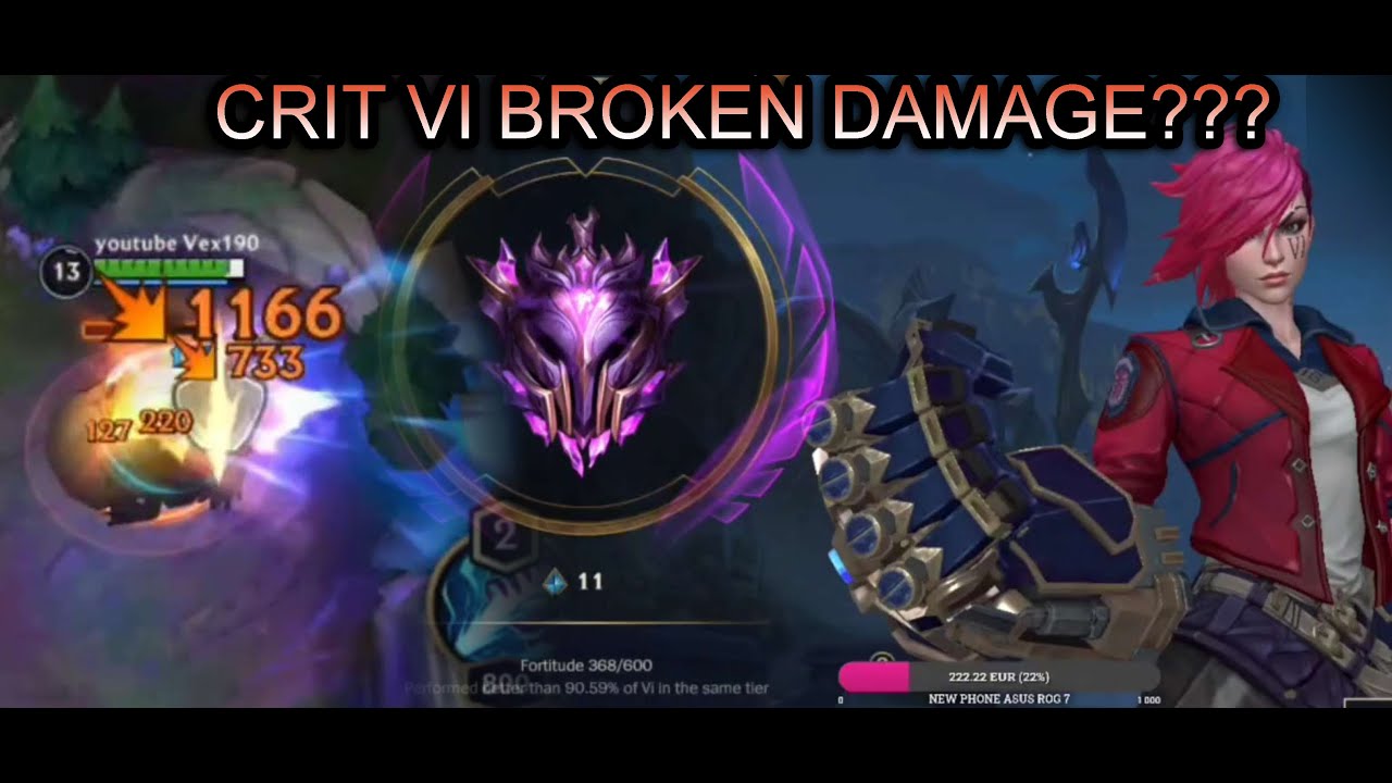 4.1B JUNGLE VI NEW CHINESE CRIT BUILD SOLO CARRY - LEAGUE OF LEGENDS WILD RIFT