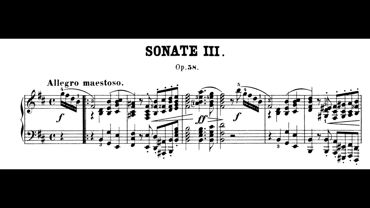 Chopin: Sonata No.3 in B Minor, Op.58 (Fialkowska, Kissin)