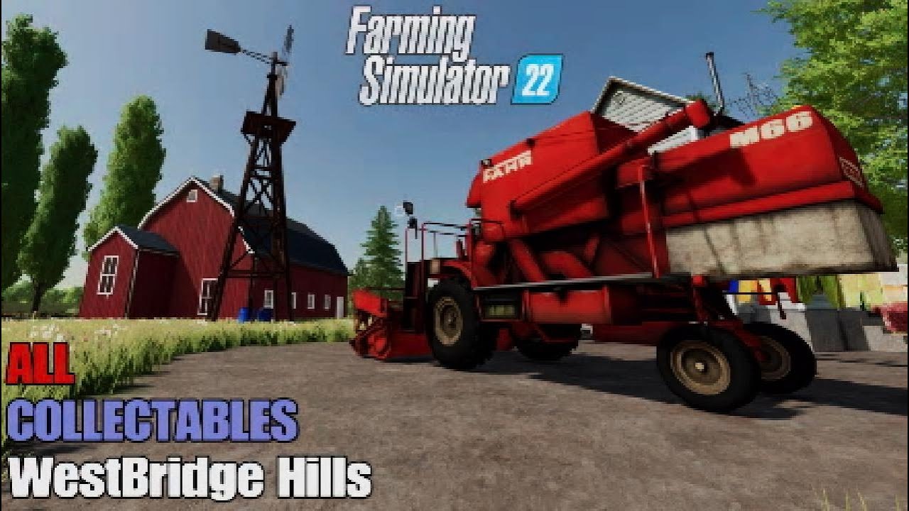 FS22 WestBridge Hills 22 Map | Warning: Patch Needed | Earn extra money | All 100 Collectables