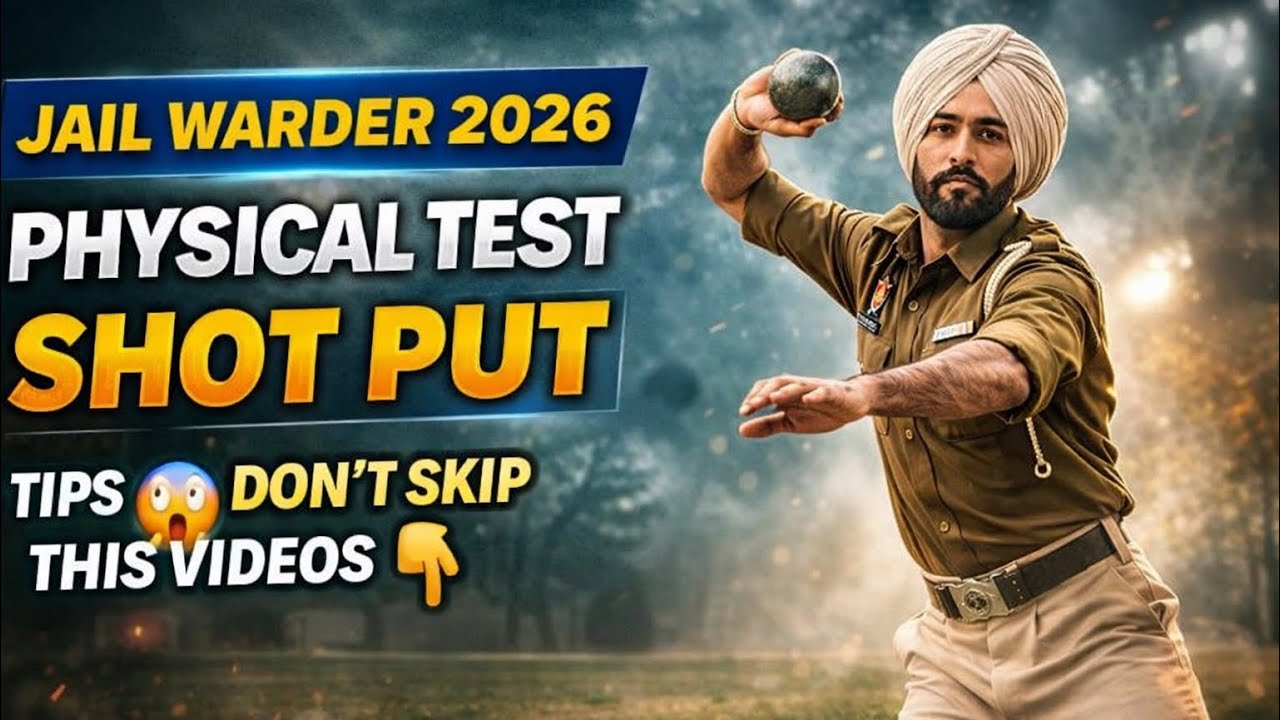 Jail Warder 2026 Physical Test | Shot Put Tips 💪 | Don’t Skip This Video 🔥