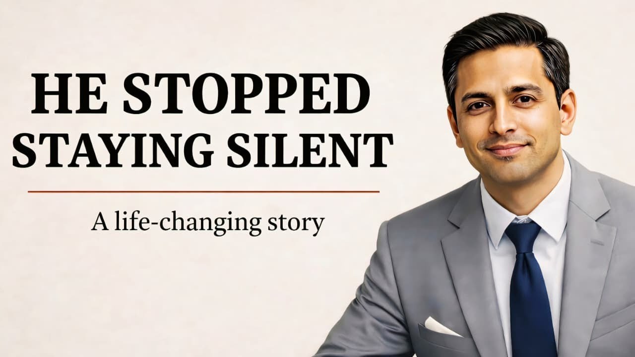 He Stopped Staying Silent | A Powerful English Learning Story | My Voice of  |  English motivation