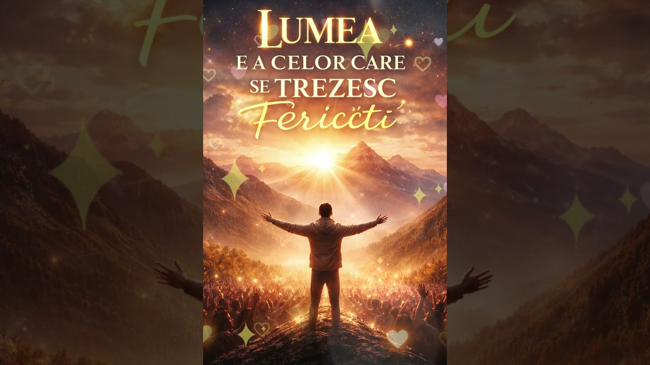 „Lumea e a celor care se trezesc fericiți”