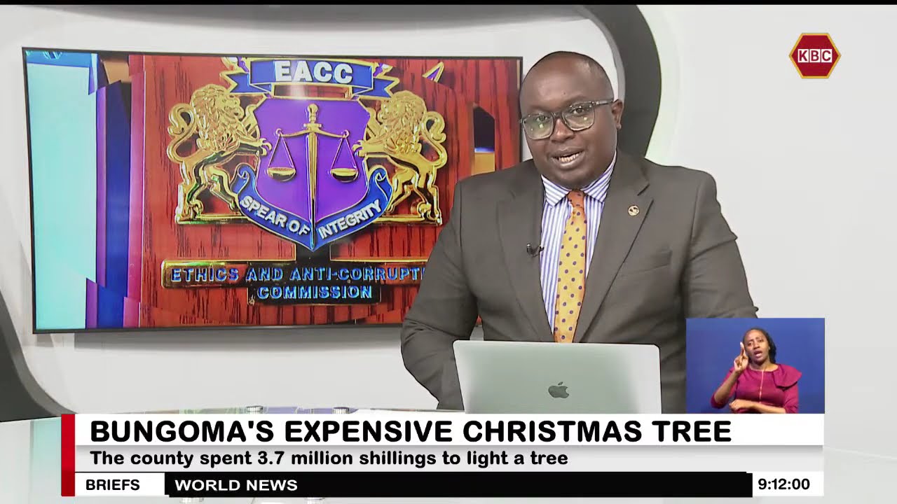Bungoma County spent Ksh. 3.7M to light a Christmas tree