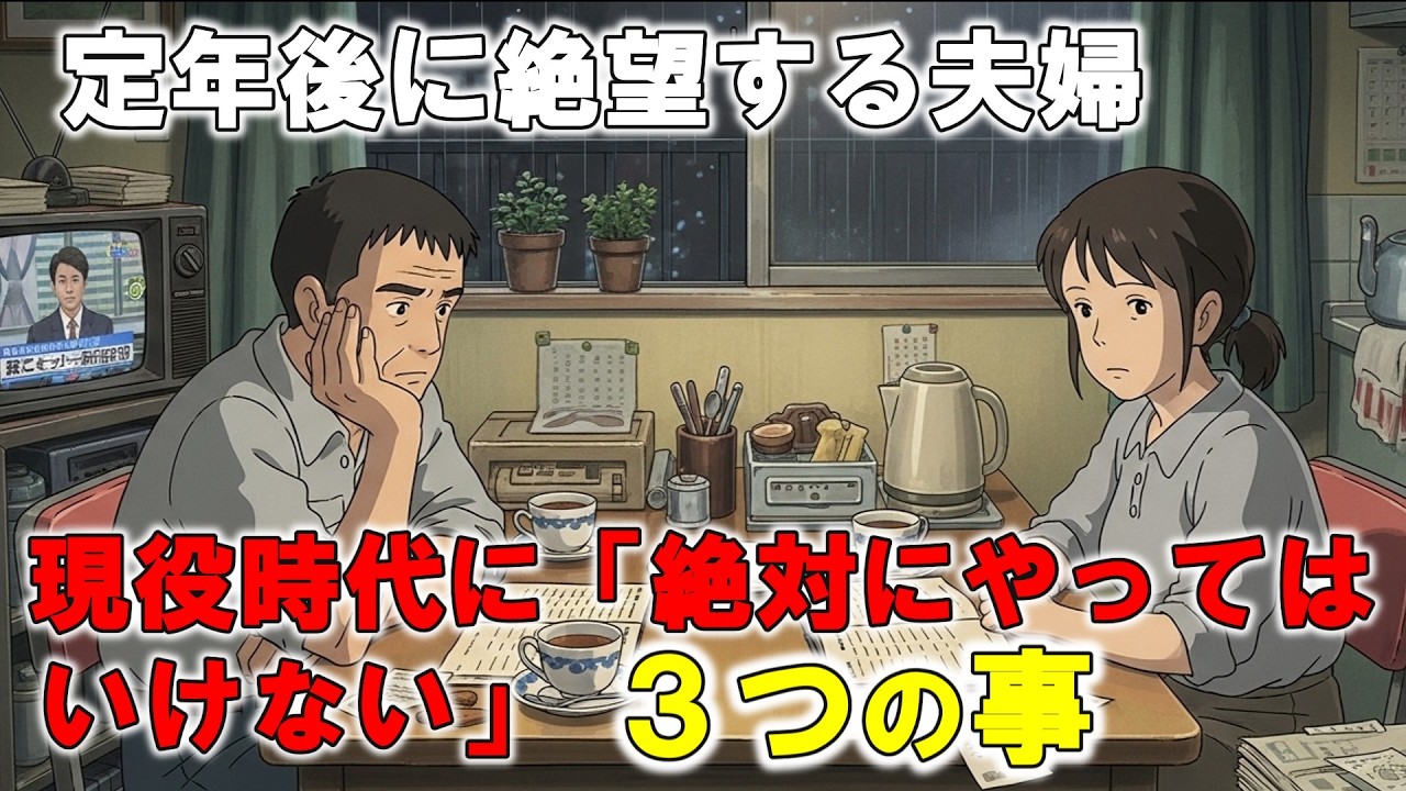 【老後破綻】やばい貯金ゼロかも…？共働き夫婦が陥る恐怖の悪習慣！【人間関係の雑学】