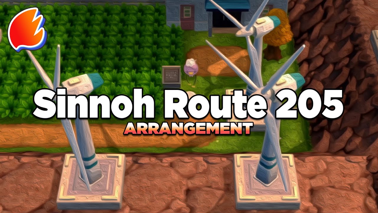 Sinnoh Route 205 (Day): Arrangement ◓ Pokémon Diamond, Pearl & Platinum
