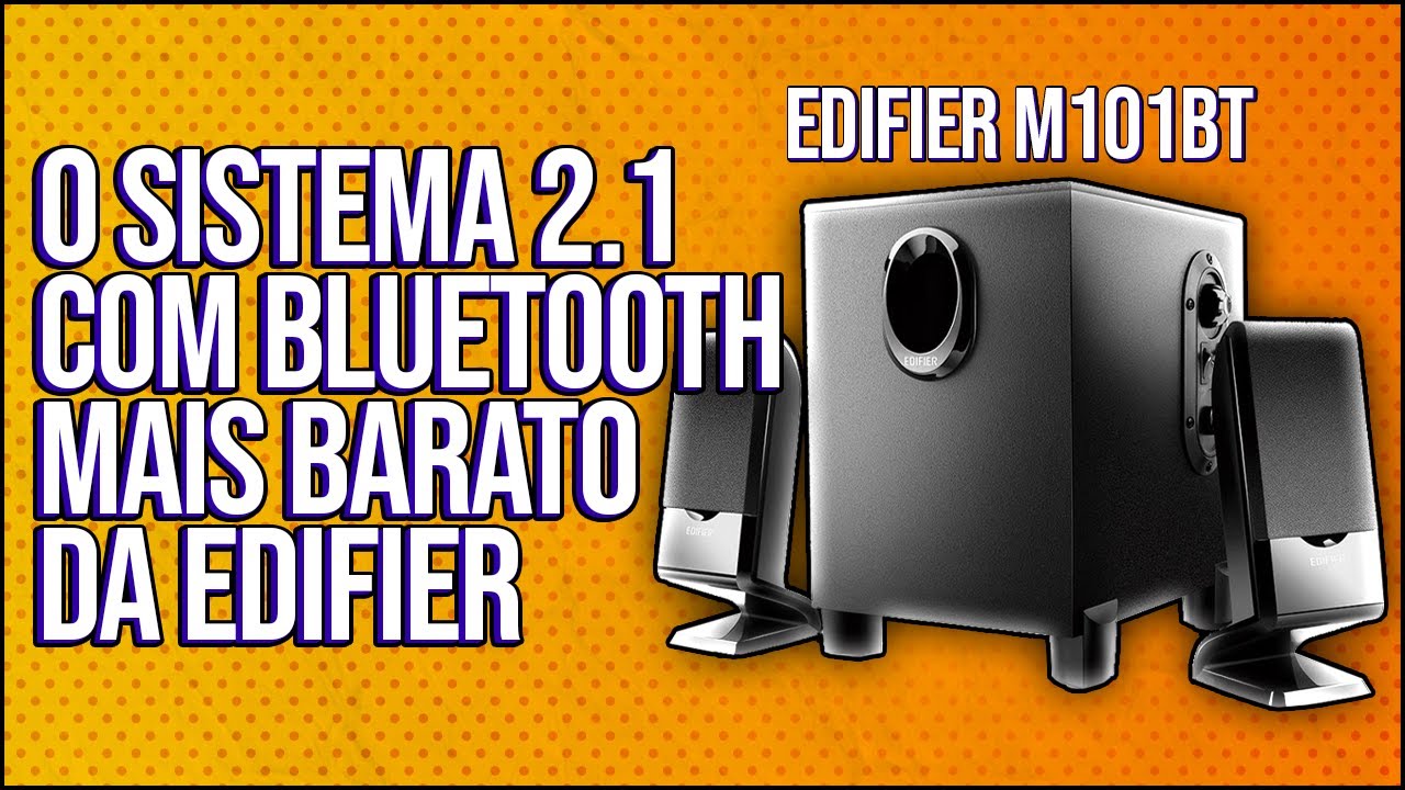 EDIFIER M101BT!!🔈😎  CAIXA DE SOM 2.1 com BLUETOOTH MAIS BARATA da EDIFIER!![REVIEW]