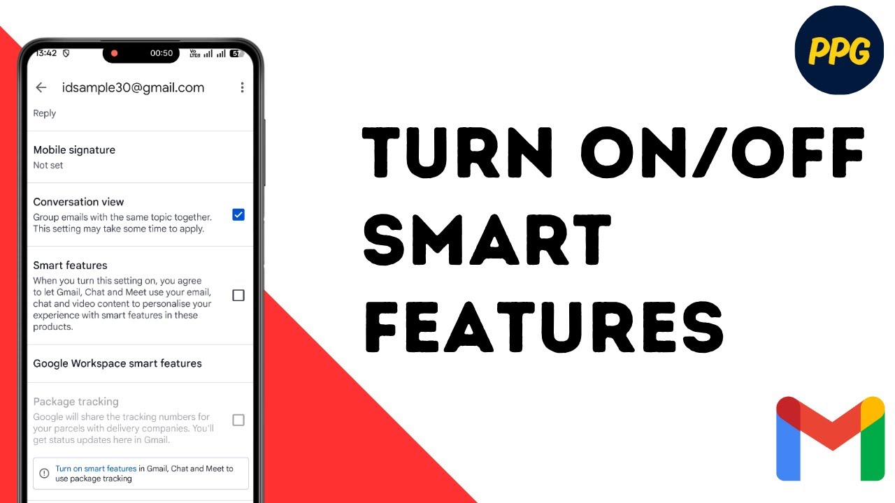 How to Turn On or Off Smart Features and Personalization on Gmail Mobile App ?